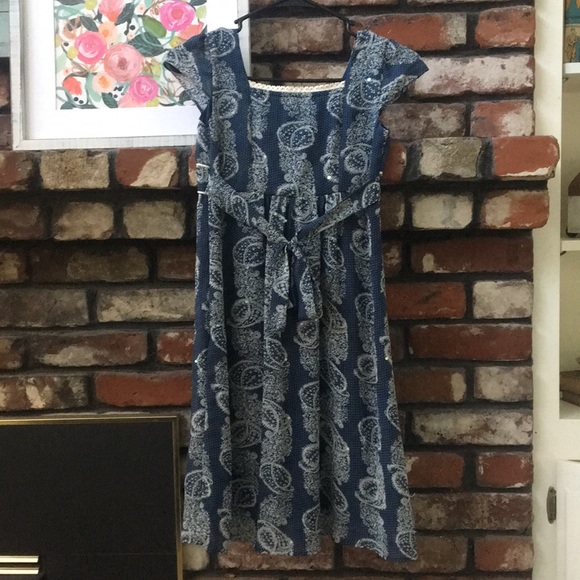 Girl’s dark blue dress - Picture 4 of 4